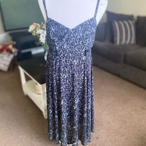 TORRID Black leopard long dress